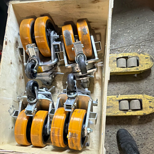 Schwerlast lenkrollen set mit - lenkrollen-set,